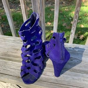 BCBG Leather Wedges